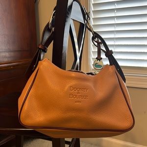 Dooney and Bourke used tan hobo shoulder bag